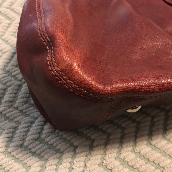 Authentic Coach Garnet Leather Handbag - Picture 7 of 9